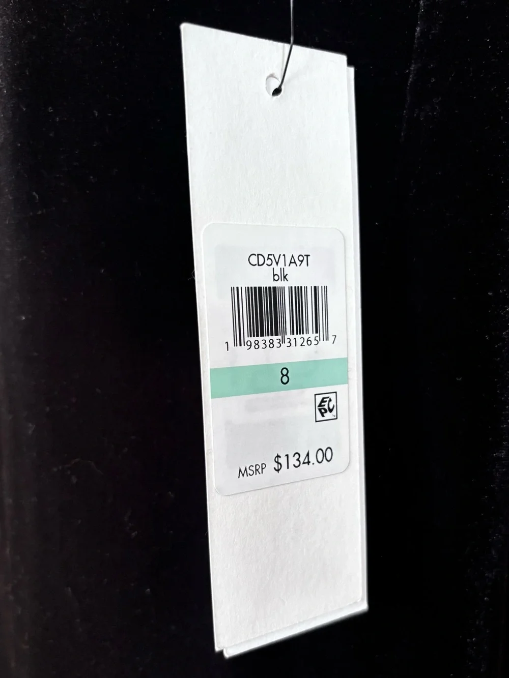 Calvin Klein Velvet Shift Dress Sheer Sleeves NWT Black Mock Neck Dress